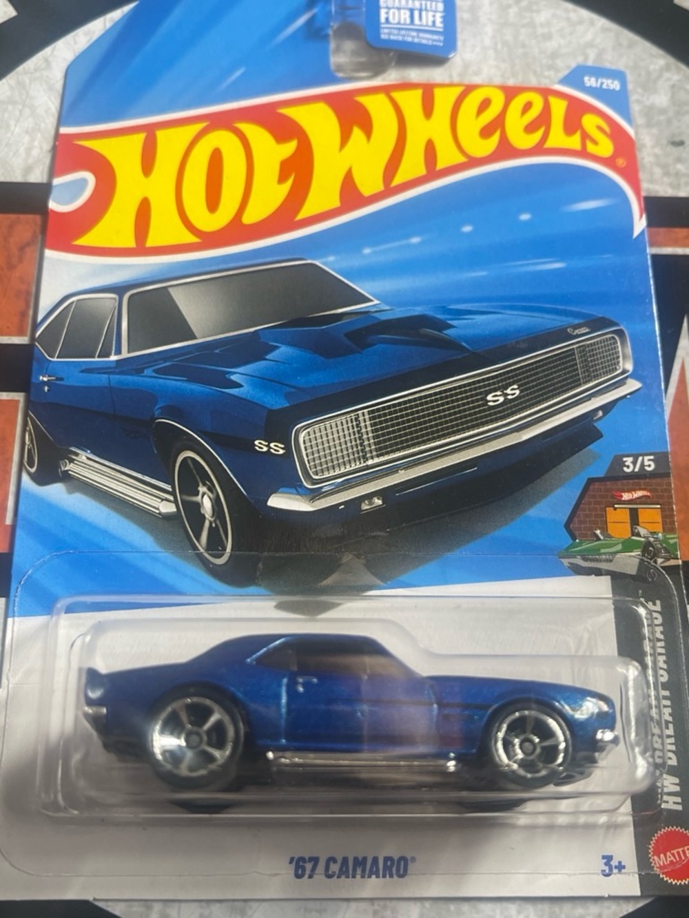 Hot Wheels '67 Camaro Toy Car - Blue